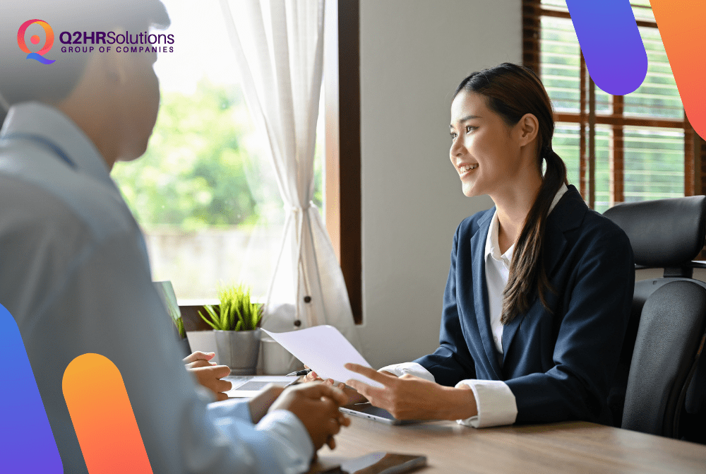 HR solutions provider in the Philippines conducting preliminary interviews